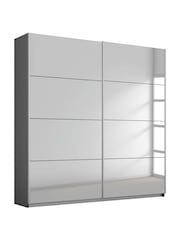Rauch Dark Grey Cameron Mirror 1.8m Sliding Semi-Fitted Wardrobe - Image 2 of 2