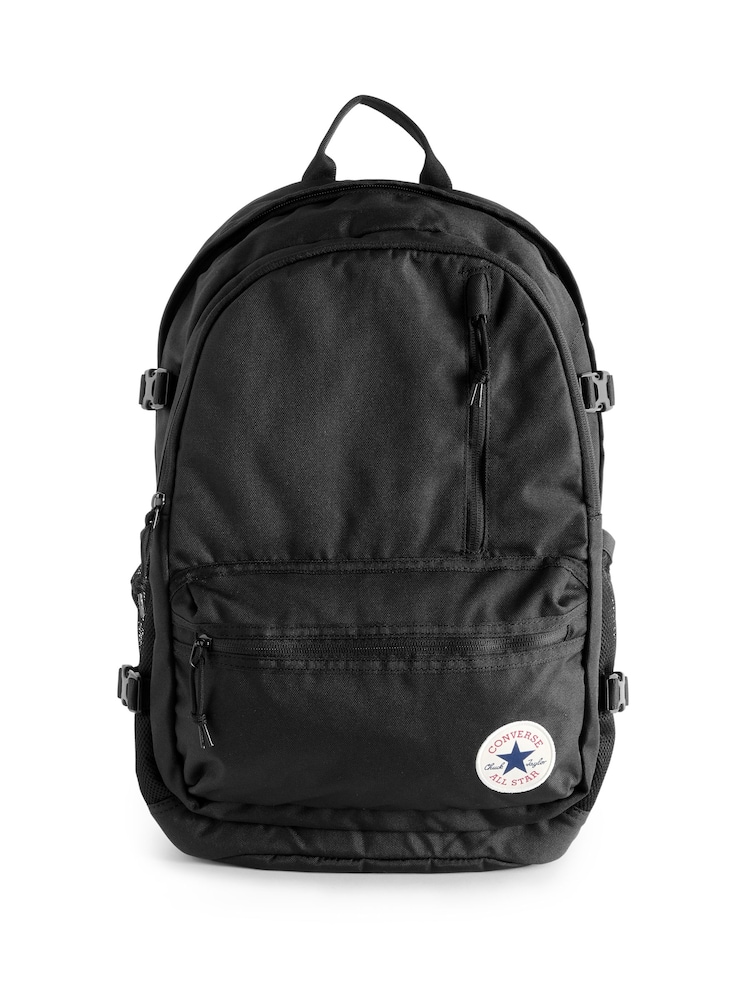 Converse Black Straight Edge Logo Backpack - Image 1 of 6