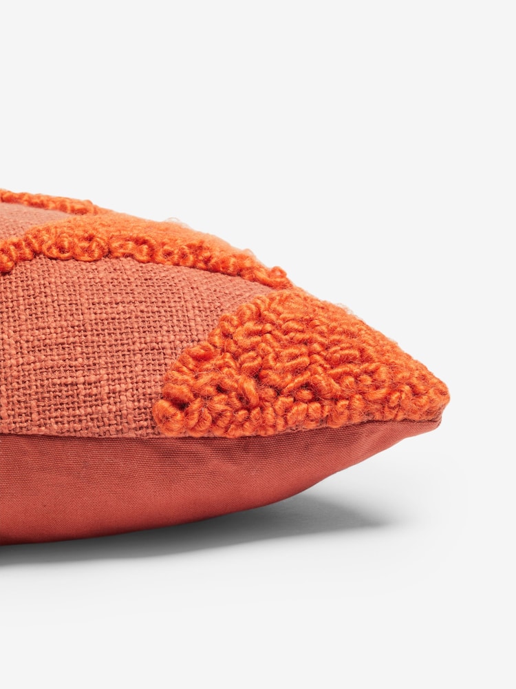 French Connection Tangerine Tangelo Tufted Cushion - Image 2 of 4