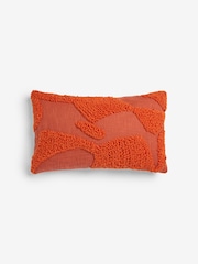 French Connection Tangerine Tangelo Tufted Cushion - Image 3 of 4