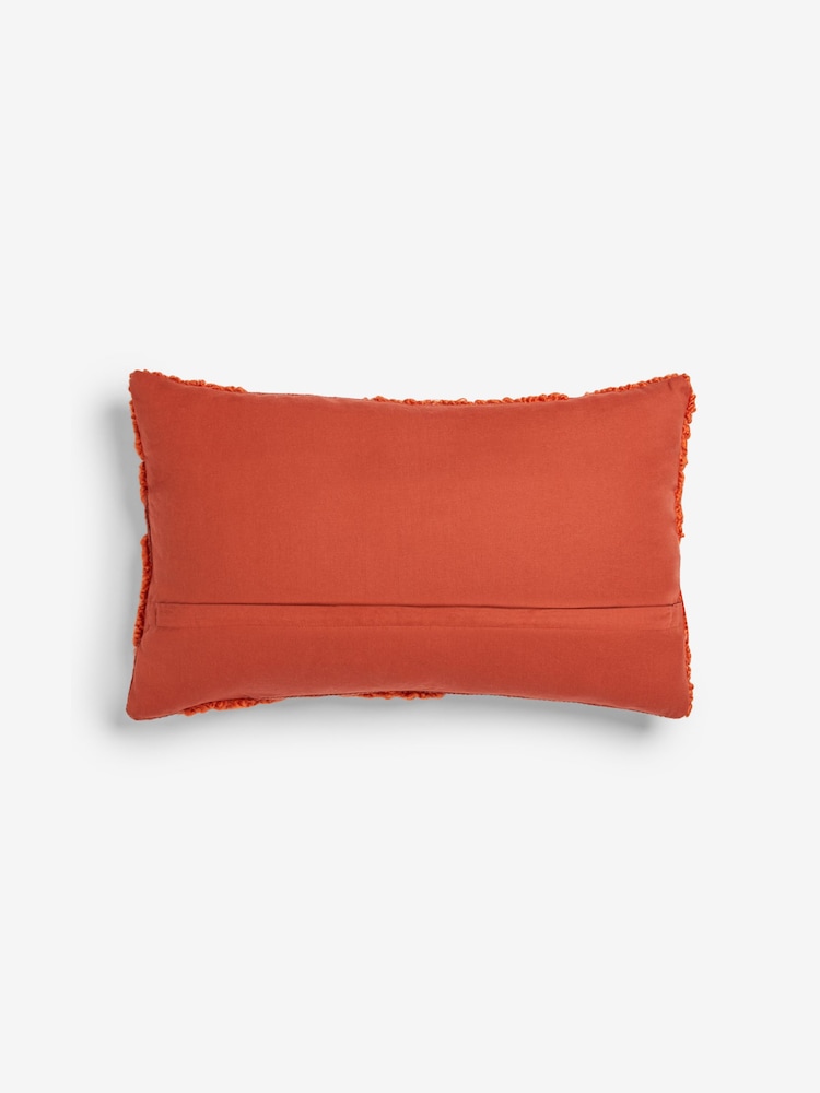 French Connection Tangerine Tangelo Tufted Cushion - Image 4 of 4