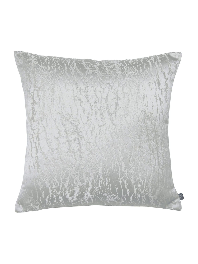 Prestigious Textiles Titanium Grey 50 x 50cm Hamlet Feather Filled Cushion - Image 2 of 4