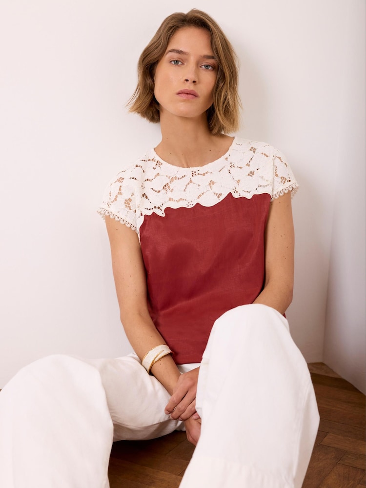 Top din satin și dantelă Mint Velvet - Imaginea 1 din 8 Top din satin și dantelă Mint Velvet - Imaginea 1 din 8