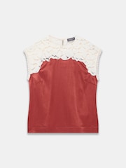 Top din satin și dantelă Mint Velvet - Imaginea 7 din 8