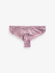 Malve/Violett - Sunflower Brasilianischer Spitzenslip mit Sonnenblumendesign - Bild 5 von 5