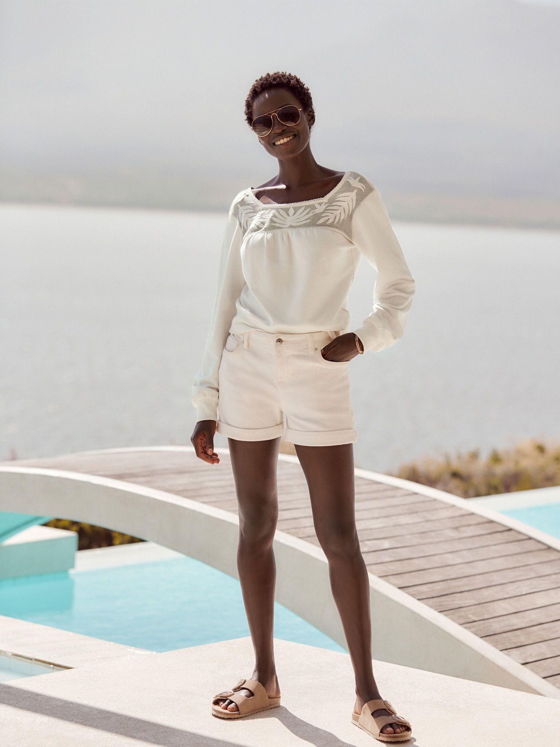 White lace mesh top cheap