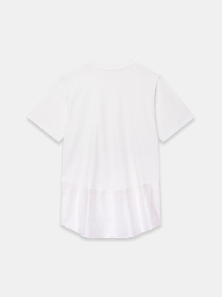 Mint Velvet White Cotton Mix T-Shirt - Image 7 of 7 Mint Velvet White Cotton Mix T-Shirt - Image 7 of 7