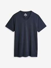 Mixed Regular Fit 100% Cotton V-Neck Underwear T-Shirts 5 Pack - Image 2 of 12