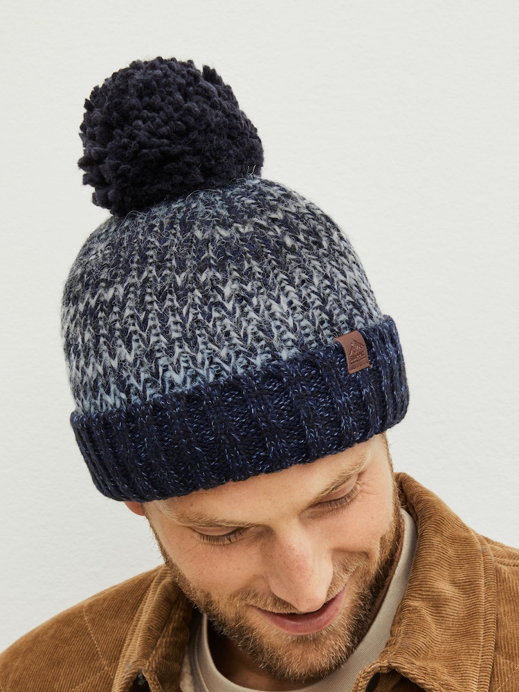 Blue Ombre Bobble Hat - Image 2 of 4