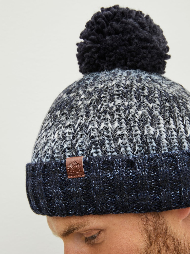 Blue Ombre Bobble Hat - Image 4 of 4