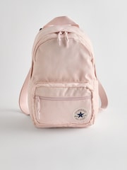 Converse Pink Go Lo Logo Patch Backpack - Image 1 of 6
