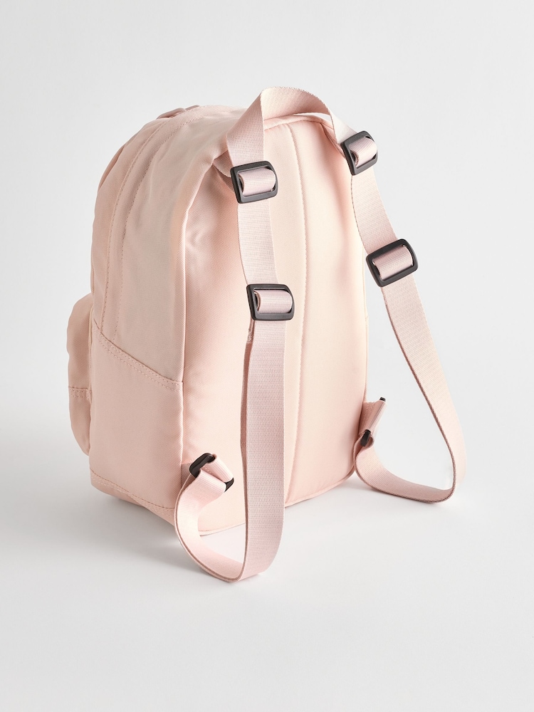Converse Pink Go Lo Logo Patch Backpack - Image 2 of 6