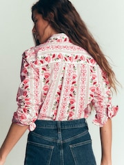Boden Pink Petal New Sienna Cotton Shirt - Image 3 of 5