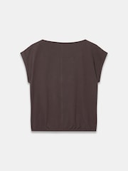 Mint Velvet Brown Floral Print Top - Image 8 of 8