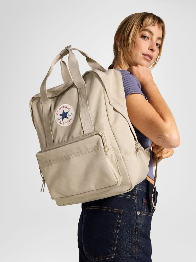 Converse Cream Small Square Backpack - Image 1 of 10 Converse Cream Small Square Backpack - Image 1 of 10