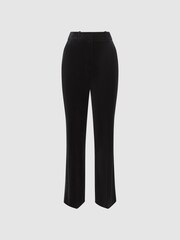 Reiss Black Opal Velvet Flared Suit Trousers - Image 2 of 6