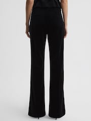 Reiss Black Opal Velvet Flared Suit Trousers - Image 5 of 6
