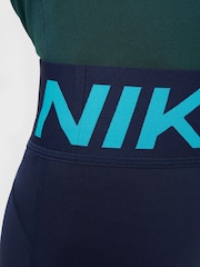 Nike Midnight Navy Pro Dri-FIT 3 Inch Super High Waist Shorts - Image 4 of 6