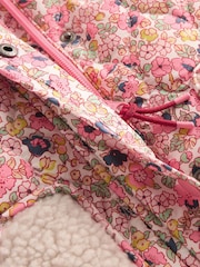 Boden Pink Borg Padded Jacket - Image 5 of 5