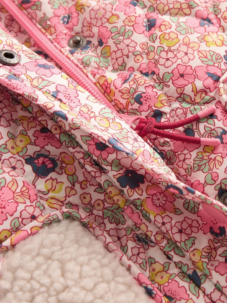 Boden Pink Borg Padded Jacket - Image 5 of 5 Boden Pink Borg Padded Jacket - Image 5 of 5