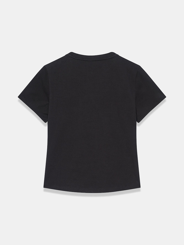 Mint Velvet Black Lace Trim T-Shirt - Image 7 of 7 Mint Velvet Black Lace Trim T-Shirt - Image 7 of 7
