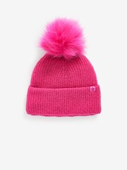 Bright Pink Soft Ribbed Hat, Gloves And Scarf Set (3-16yrs) - Image 2 of 5