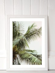 White Palm Trees by Honeymoon Hotel Framed Print - Image 1 of 1