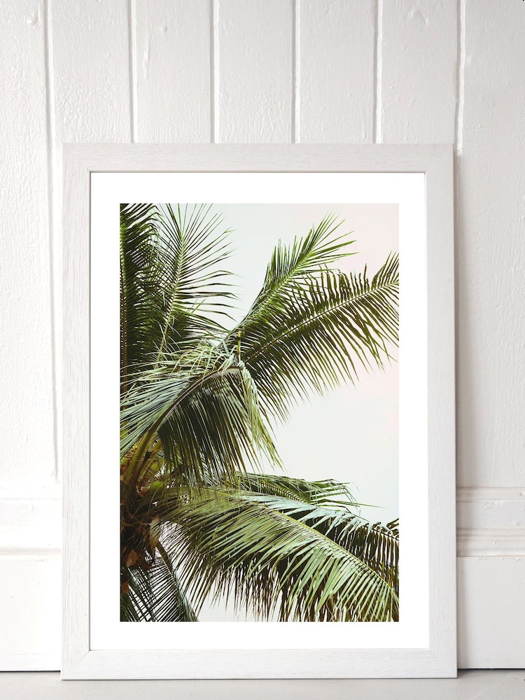 White Palm Trees by Honeymoon Hotel Framed Print - Image 1 of 1