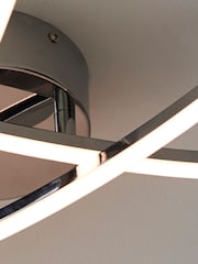 Chrome Amari LED Flush Ceiling Light - Image 3 of 12