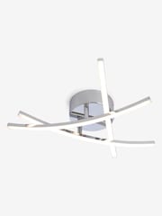 Chrome Amari LED Flush Ceiling Light - Image 4 of 12