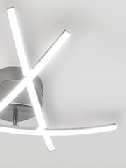 Chrome Amari LED Flush Ceiling Light - Image 7 of 12
