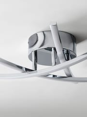 Chrome Amari LED Flush Ceiling Light - Image 9 of 12