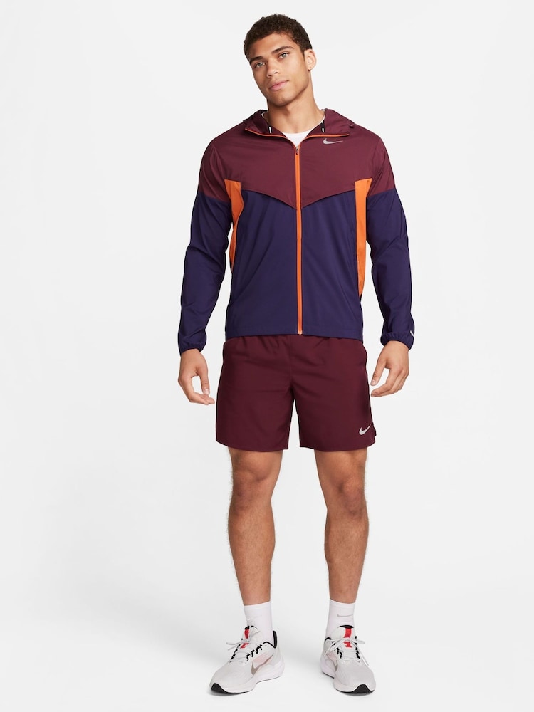 Nike Burgundy Red Windrunner Repel Running Jacket - Image 2 of 9
