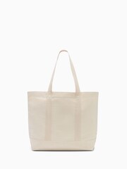 Converse Cream 100% Cotton Chuck Premium Canvas Tote Bag - Image 4 of 7