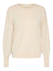 Kaffe Regina Metallic Knit Pullover White Jumper - Image 5 of 6