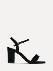 Linzi Black Skyline Open Back Barely There Block Heeled Sandals - Image 2 of 5