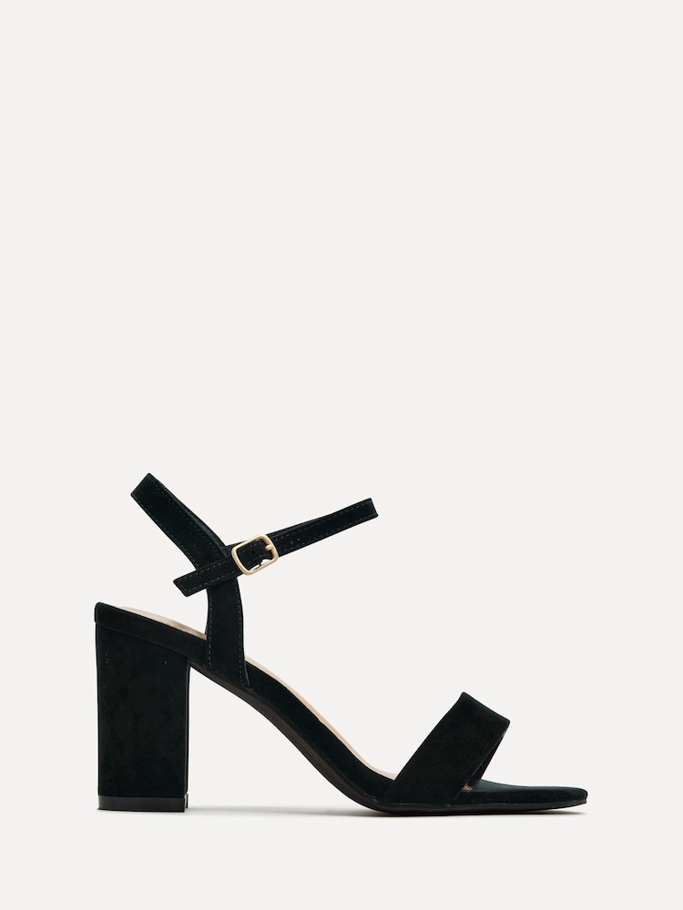 Linzi Black Skyline Open Back Barely There Block Heeled Sandals - Image 2 of 5