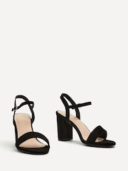 Linzi Black Skyline Open Back Barely There Block Heeled Sandals - Image 3 of 5