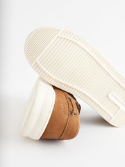 Tan Brown Lace Up Boat Shoes - Image 4 of 6