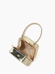 Dune London Gold Santerini Micro Frame Grab Bag - Image 6 of 6