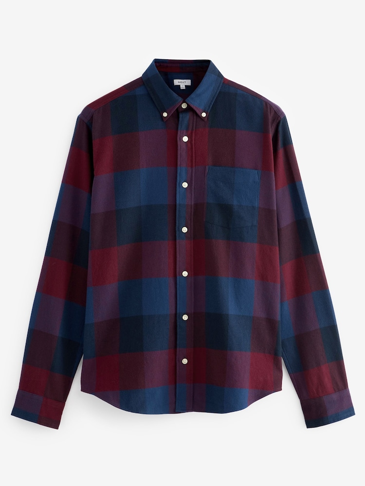 Red/Blue Check Long Sleeve Shirt - Image 5 of 7