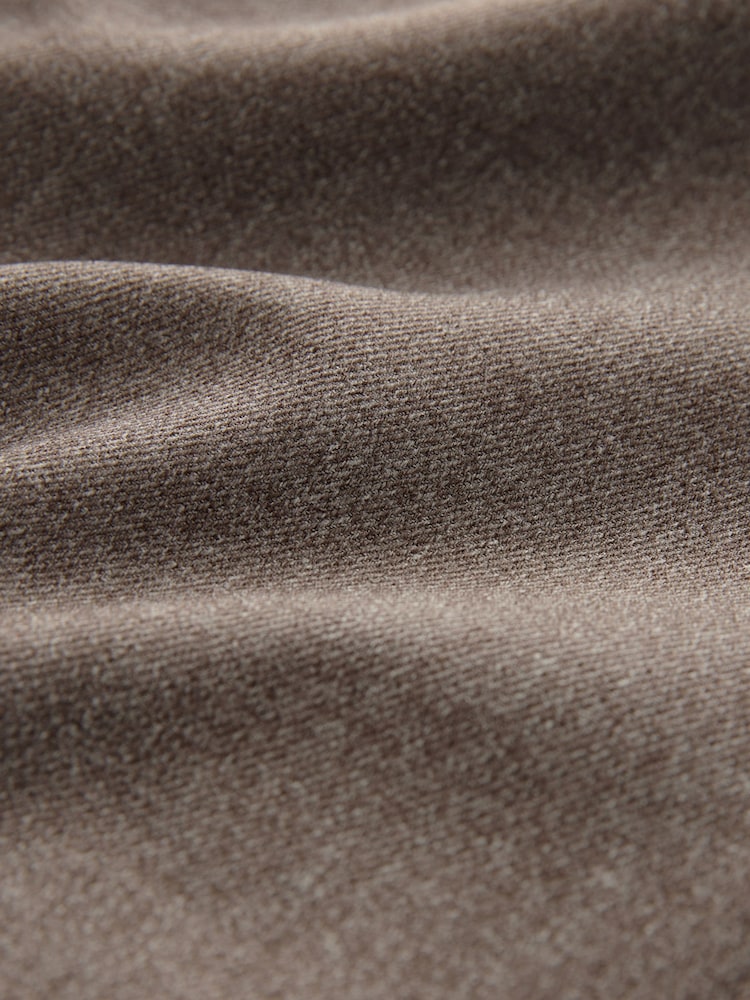 Brown Taupe Textured Blouson Jacket - Image 8 of 8