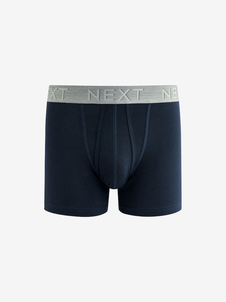 Blue/Grey/Pink 10 pack A-Front Boxers - Image 11 of 13