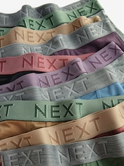 Blue/Grey/Pink 10 pack A-Front Boxers - Image 13 of 13