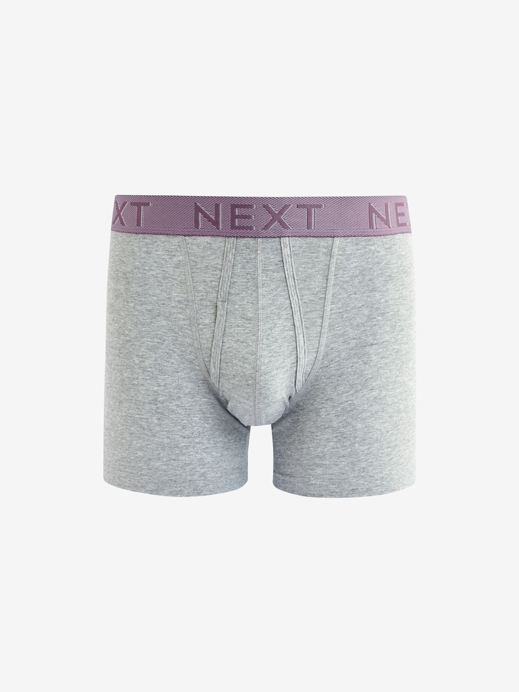 Blue/Grey/Pink 10 pack A-Front Boxers - Image 6 of 13