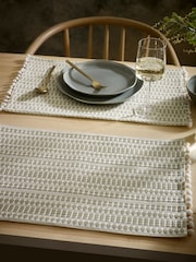 Set of 2 Green Geo Fabric Placemats - Image 1 of 1