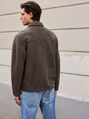 Brown Borg Shacket with Wool - Image 3 of 9