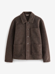 Brown Borg Shacket with Wool - Image 6 of 9