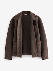 Brown Borg Shacket with Wool - Image 7 of 9