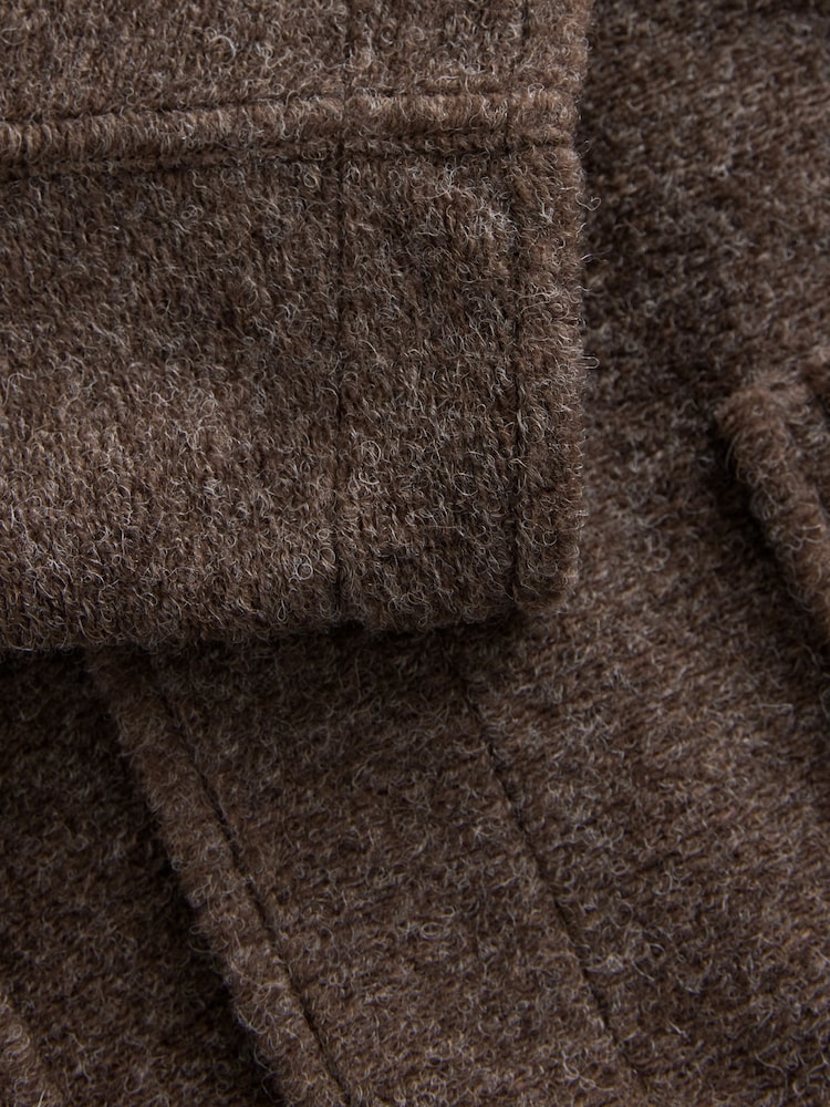 Brown Borg Shacket with Wool - Image 8 of 9